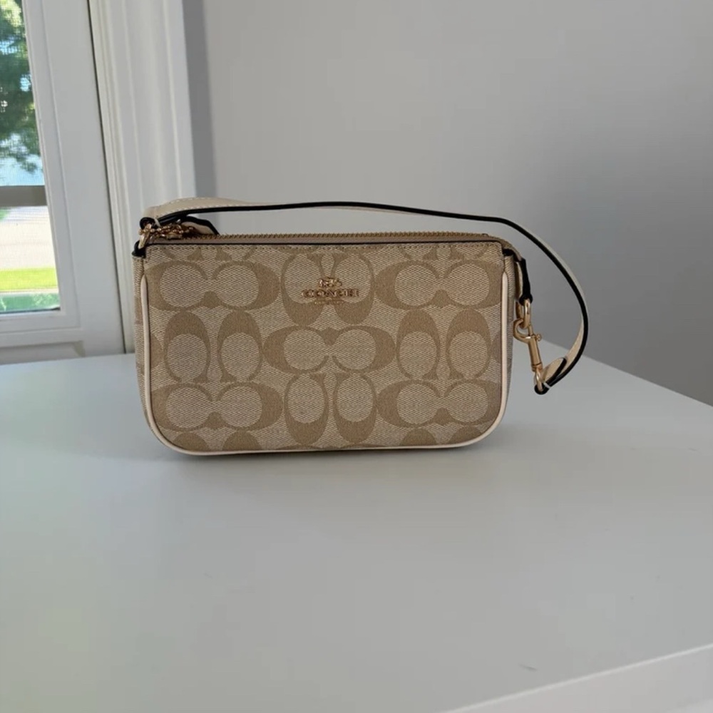 Coach Beige Signature Nolita